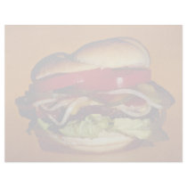Delicious Hamburger for food lovers Letterhead Template