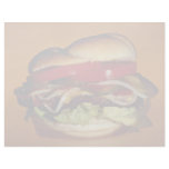 Delicious Hamburger for food lovers Letterhead Template