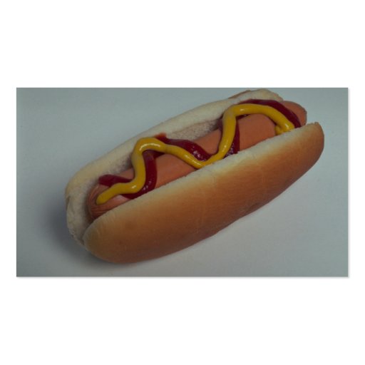 Delicious Hot dog Business Card (back side)