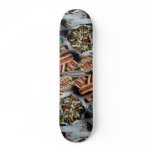 Delicious Hot dogs, turkey sandwich and meat salad Skate Board Deck