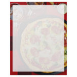 Delicious Pepperoni pizza and drinks Custom Letterhead