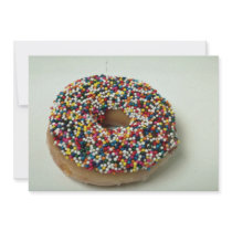 Delicious Rainbow sprinkle donut Announcements