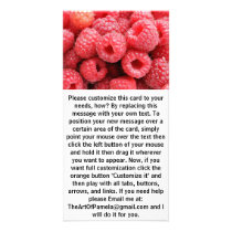 Delicious Raspberries Photo Card