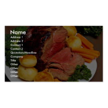 Delicious Roast beef Business Cards