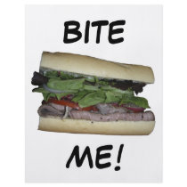 Delicious Sandwich! Bite me! flyers by graphicdoodles Delicious Sandwich! Bite me! flyers