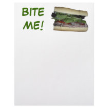 Delicious Sandwich! Bite me! Customized Letterhead