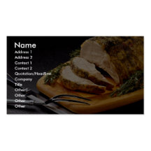 Delicious Sliced pork roast Business Card