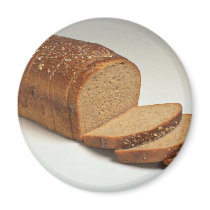 Delicious Sliced wheat bread Fridge Magnet
