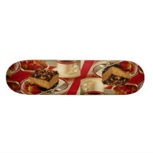 Delicious Strawberries and cake Skate Deck