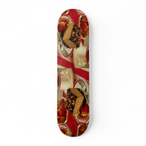 Delicious Strawberries and cake Skate Deck