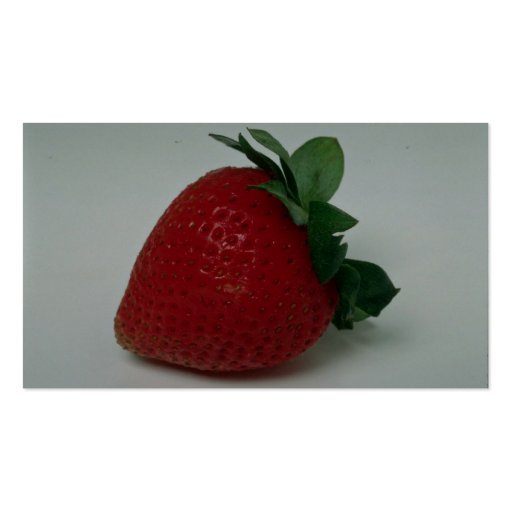 Delicious Strawberry Business Card Template (back side)