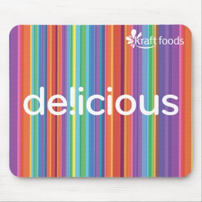 Delicious stripe mouse pads by kraftfoods