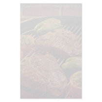 Delicious T-bone steaks Custom Stationery
