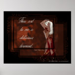 Delicious Torment Elf Design Poster Print