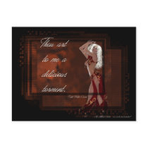 Delicious Torment Elf Valentine/Love Design postcards