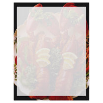 Delicious Twin lobsters Custom Letterhead