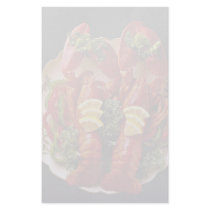 Delicious Twin lobsters Stationery Paper