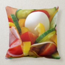 Delicious Vegetables Salad Food Picture Pillows