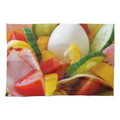 Delicious Vegetables Salad Food Picture Towel