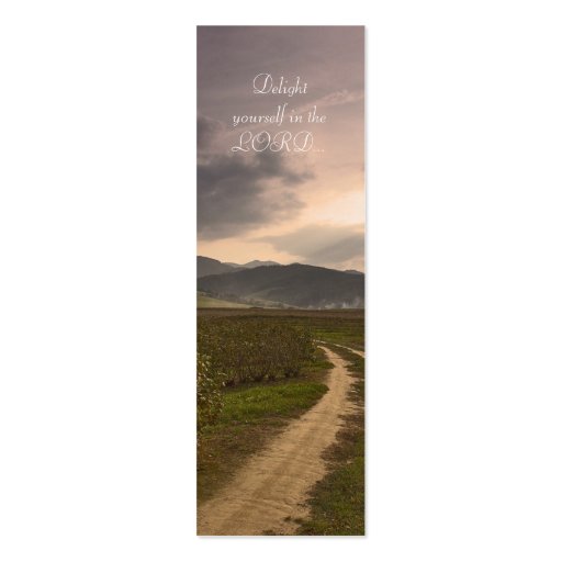 Delight yourself in the LORD  - Bookmark Business Cards (front side)