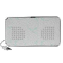 Delightful aqua blue swirls PC speakers