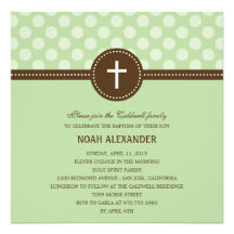 Delightful Dots Baptism/Christening Invitation
