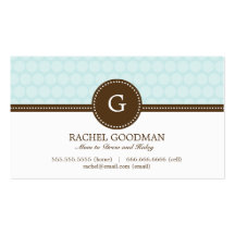 Delightful Dots Mommy Card / Personal Calling Card Business Cards