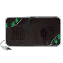 Delightful green blossom brownish leaves iPhone speakers