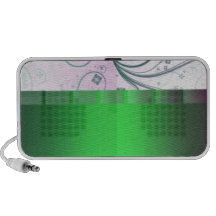 Delightful Greenish Swirls special gift Laptop Speakers