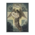 Deliver of the Christ Child by the Angel Gabriel postcards
