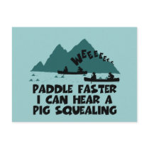 Deliverance,squeal little piggy parody postcard