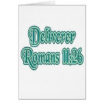 Deliverer Romans 11:26 Greeting Cards