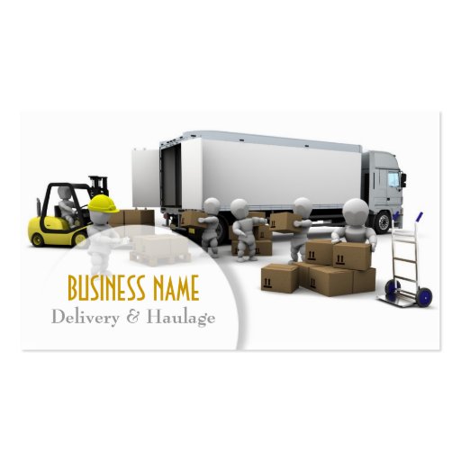 Delivery and Haulage Business Card (front side)