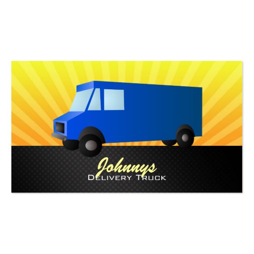 Delivery Truck Business Cards (front side)