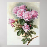 DeLongpre-Roses and Bumblebees-1899 Poster