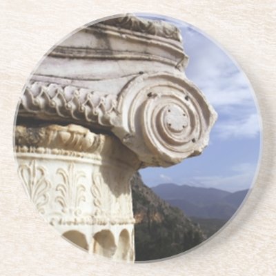 Delphi Temple Drink Coaster
