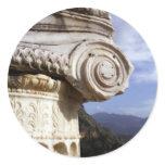 Delphi Temple Round Sticker