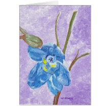 Delphinium Greeting Card