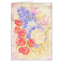 Delphinium Watercolour cards by _Squirrel_ Delphinium Watercolour cards
