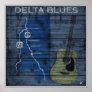 Delta Blues Grunge Blues Highway Poster