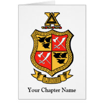 Delta Chi Coat of Arms Greeting Cards