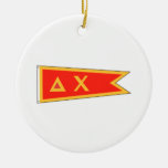 Delta Chi Flag Christmas Ornaments