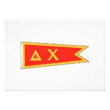 Delta Chi Flag Personalized Invitation