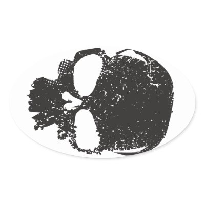 Delta Skull Sticker