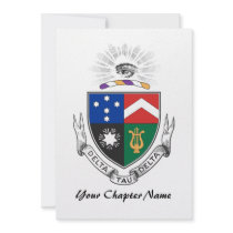 Delta Tau Delta Coat of Arms Custom Announcement