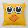 deluxe colorful bird face. throw pillows
