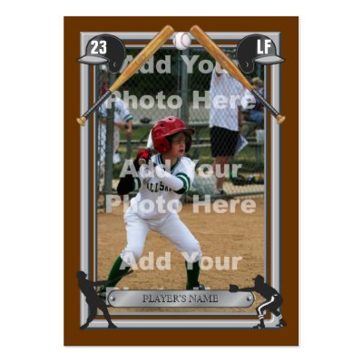 Deluxe Custom Baseball Card Business Card Template by azac69