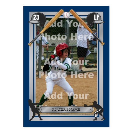 Deluxe Custom Baseball Card Business Cards (front side)