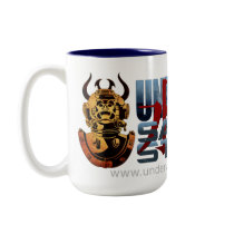 Deluxe Large Underwater Samurai Coffee Mug by Underwatersamurai Deluxe Large Underwater Samurai Coffee Mug