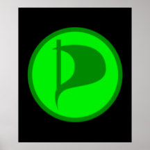 Deluxe Pirate Party Logo(see description) Print